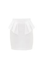 Matchesfashion.com Alexandre Vauthier - Ruffled Cotton Mini Skirt - Womens - White