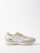 New Balance - 327 Suede And Mesh Trainers - Mens - White