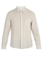120 Lino Long-sleeved Linen Shirt