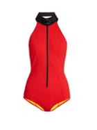 Matchesfashion.com Lisa Marie Fernandez - Lisa Marie Bonded Swimsuit - Womens - Red