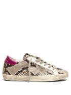 Matchesfashion.com Golden Goose - Superstar Python Effect Leather Low Top Trainers - Womens - Python