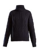 Nili Lotan Cecil Roll-neck Cashmere Cable-knit Sweater