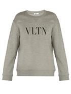 Valentino Vltn Logo-print Cotton-blend Sweatshirt