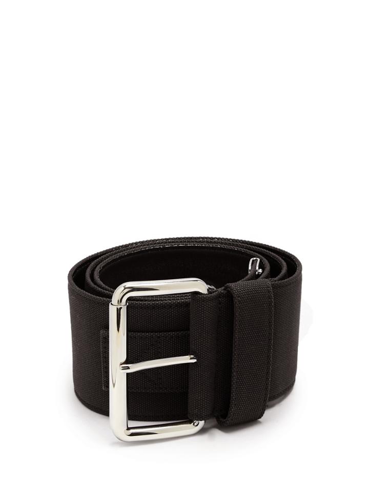 Miu Miu Wide Canvas Belt