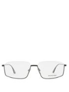 Matchesfashion.com Balenciaga - Slim Rectangular Metal Glasses - Mens - Black