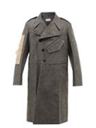 Maison Margiela - Deconstructed Double-breasted Wool-twill Overcoat - Mens - Grey