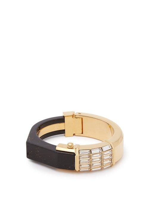 Matchesfashion.com Cercle Amde - She Couldn't Take It Crystal Embellished Bangle - Womens - Black
