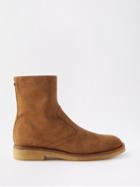 New Standard - Truth Zipped Suede Boots - Mens - Brown