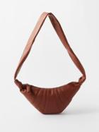 Lemaire - Croissant Small Leather Cross-body Bag - Womens - Dark Red