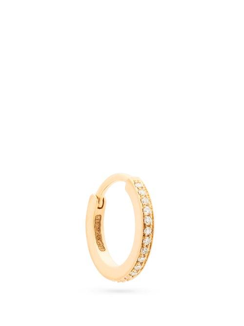 Matchesfashion.com Sophie Bille Brahe - Daisy Diamant Diamond & 18kt Gold Single Earring - Womens - Gold