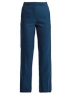Matchesfashion.com Etro - Violante Floral Jacquard Trousers - Womens - Blue Multi