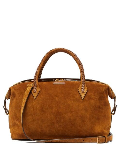 Matchesfashion.com Mtier London - Perriand Medium Suede Weekend Bag - Womens - Tan