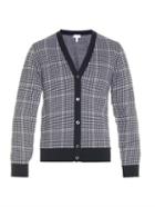 Brioni Hound's-tooth Knit Cardigan