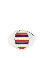 Matchesfashion.com Jessica Biales - Enamel & Sterling Silver Ring - Womens - Multi