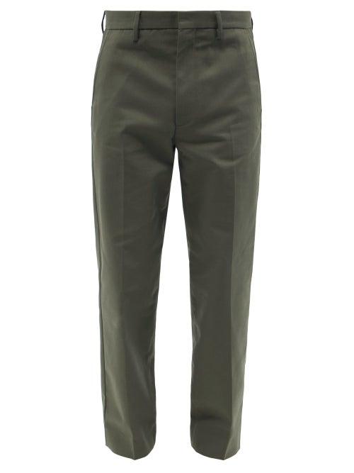 Acne Studios - Ayonne Cotton-blend Twill Trousers - Mens - Grey