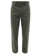 Acne Studios - Ayonne Cotton-blend Twill Trousers - Mens - Grey