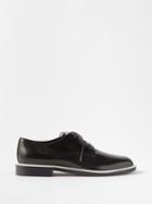 The Row - Jules Patent-leather Derby Shoes - Womens - Black