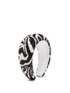 Matchesfashion.com Ganni - Zebra-beaded Padded Headband - Womens - Black Multi