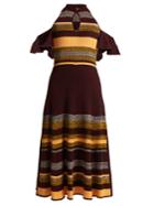 Apiece Apart Striped Ribbed-knit Cotton Maxi Dress
