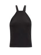 Gauge81 - Roye Racerback Ribbed-jersey Top - Womens - Black