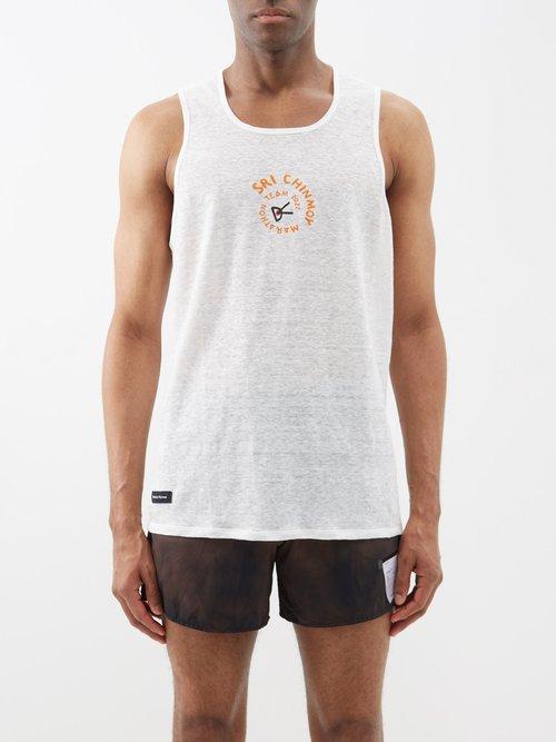 District Vision - Sukha Sri Chinmoy Hemp-jersey Tank Top - Mens - White