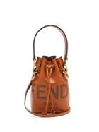 Matchesfashion.com Fendi - Mon Tresor Mini Leather Bucket Bag - Womens - Tan