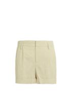 Vince Turn-up Cuffs Linen-blend Shorts