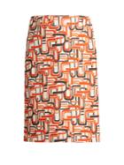 Prada U-print Wrap-style Cotton Skirt