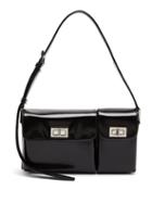 Matchesfashion.com By Far - Billy Patent-leather Shoulder Bag - Womens - Black