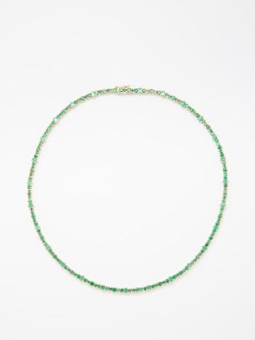Ileana Makri - Rivulet Spread Emerald & 18kt Gold Necklace - Womens - Green Gold