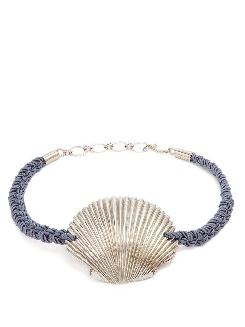 Matchesfashion.com Rebecca De Ravenel - Ariel Shell Belt - Womens - Silver