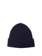 Officine Générale Ribbed-knit Cashmere Beanie Hat