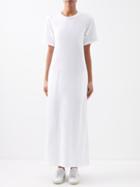 Raey - Recycled-yarn Relaxed-fit Jersey T-shirt Dress - Womens - White
