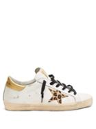 Matchesfashion.com Golden Goose - Superstar Leather Trainers - Womens - White Gold