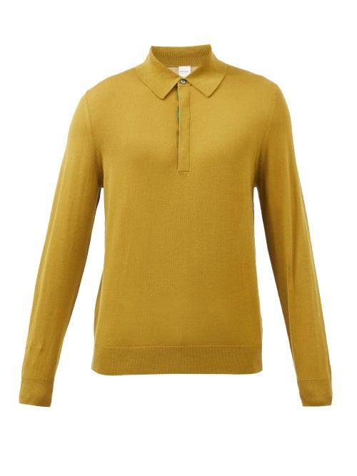 Paul Smith - Merino-wool Polo Sweater - Mens - Green
