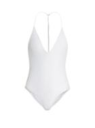 Matchesfashion.com Jade Swim - Micro Halterneck Swimsuit - Womens - White