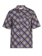Matchesfashion.com Marni - Checked Cotton Shirt - Mens - Blue