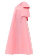 Bernadette - Winne Bow-shoulder Taffeta Gown - Womens - Pink