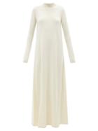 Co - Natural World High-neck Wool Dress - Womens - Ivory