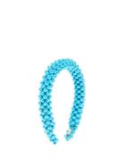 Matchesfashion.com Shrimps - Antonia Faux Pearl Headband - Womens - Blue