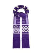Matchesfashion.com Versace - Logo Intarsia Wool Scarf - Mens - Purple
