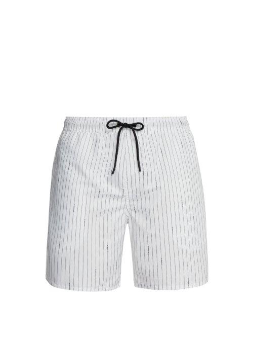 Matchesfashion.com Saturdays Nyc - Timothy Quick Drying Swim Shorts - Mens - White
