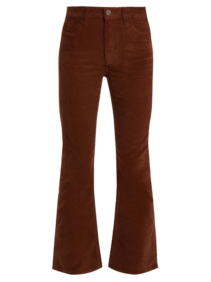 M.i.h Jeans Marty Mid-rise Kick-flare Corduroy Trousers