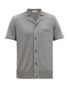 Matchesfashion.com Orlebar Brown - Colman Cuban Collar Silk Blend Shirt - Mens - Grey