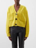 Proenza Schouler - Recyled Cashmere-blend Cropped Cardigan - Womens - Lime