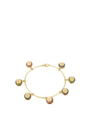 Matchesfashion.com Aurlie Bidermann Fine Jewellery - Bells Multi Stone & Yellow Gold Bracelet - Womens - Yellow Gold