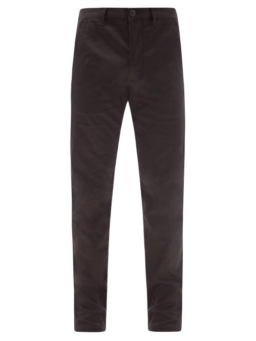Matchesfashion.com Saint Laurent - Slim-leg Cotton-twill Chinos - Mens - Black