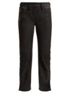 Ann Demeulemeester Distressed Leather Trousers