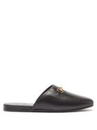 Gucci - Horsebit-embellished Leather Backless Loafers - Mens - Black