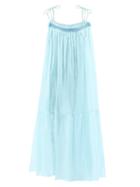 Loup Charmant - Anacapri Smocked Organic-cotton Dress - Womens - Light Blue